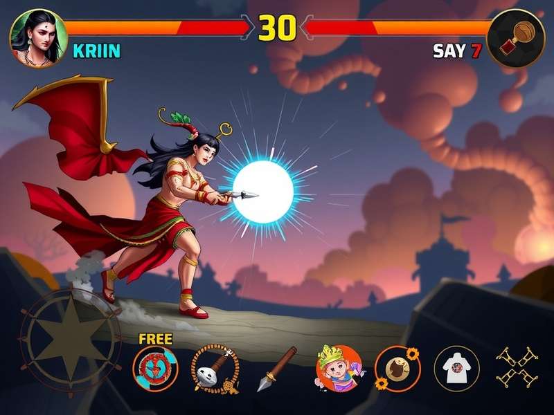 Krishna Epic Warrior Gameplay Screenshot